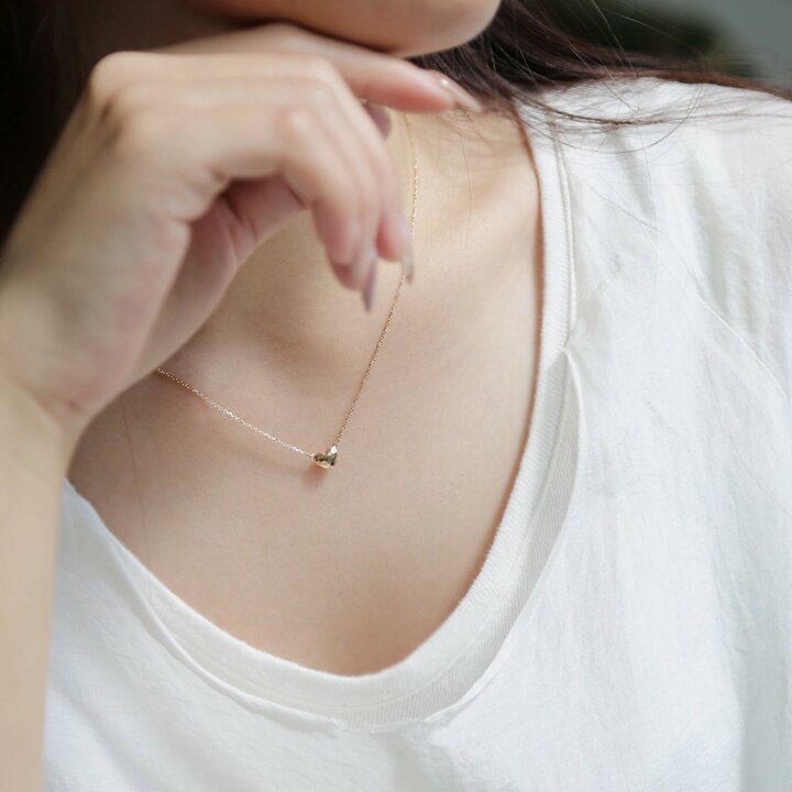 楽天市場】【Amalthea Necklace】 K10/K18/Pt900 ミラーカット ハート 