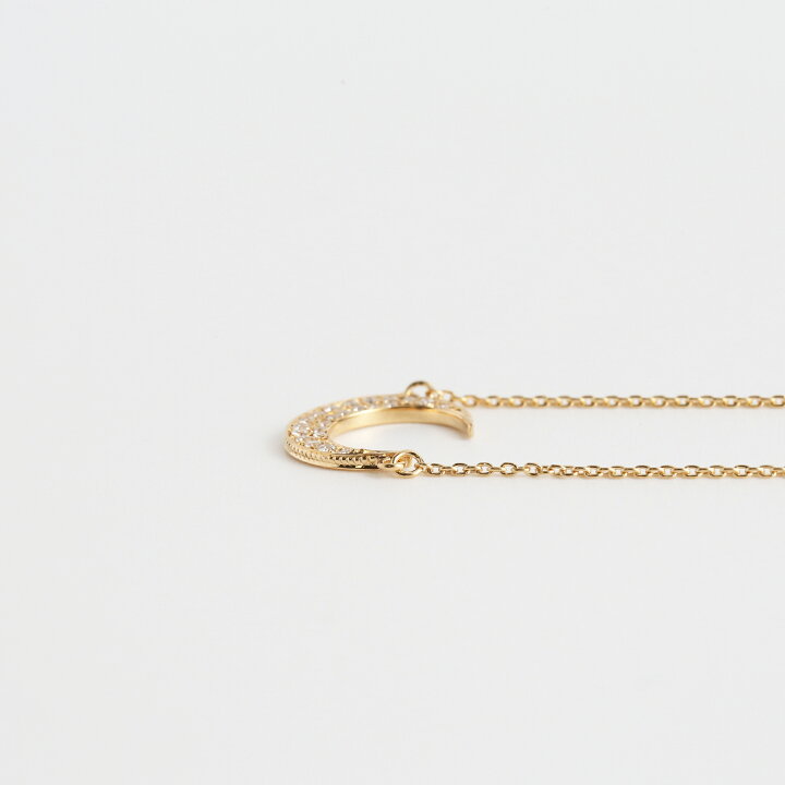 楽天市場】【Luna Necklace type5】 K10/K18/Pt900 三日月 モチーフ 