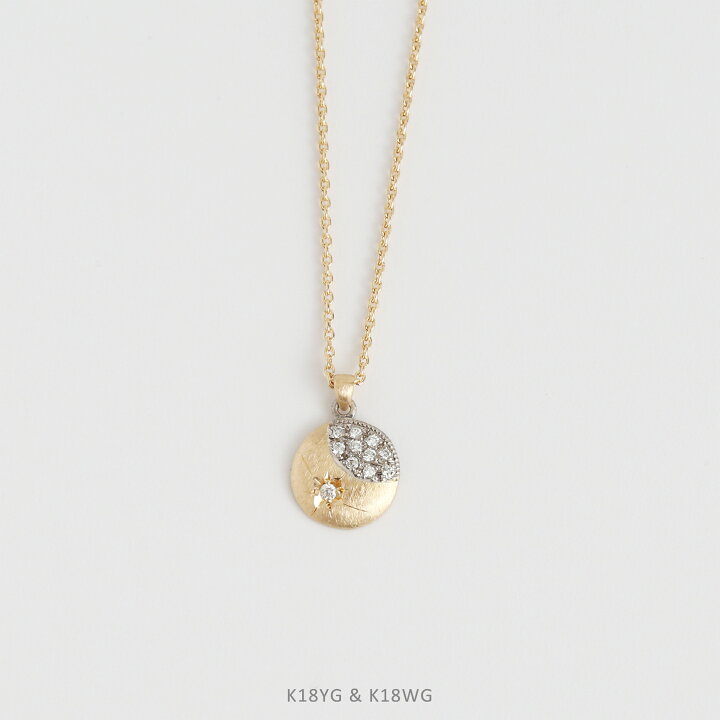 楽天市場】【Mikazuki Necklace】 三日月 モチーフ パヴェ 