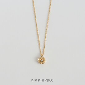 【One Diamond Star Necklace】K10/K18/Pt900 星 ネックレス 一粒ダイヤ k18 18金 18k k10 10金 10k ゴールド ピンクゴールド ホワイトゴールド ダイヤモンド レディース プレゼント ギフト