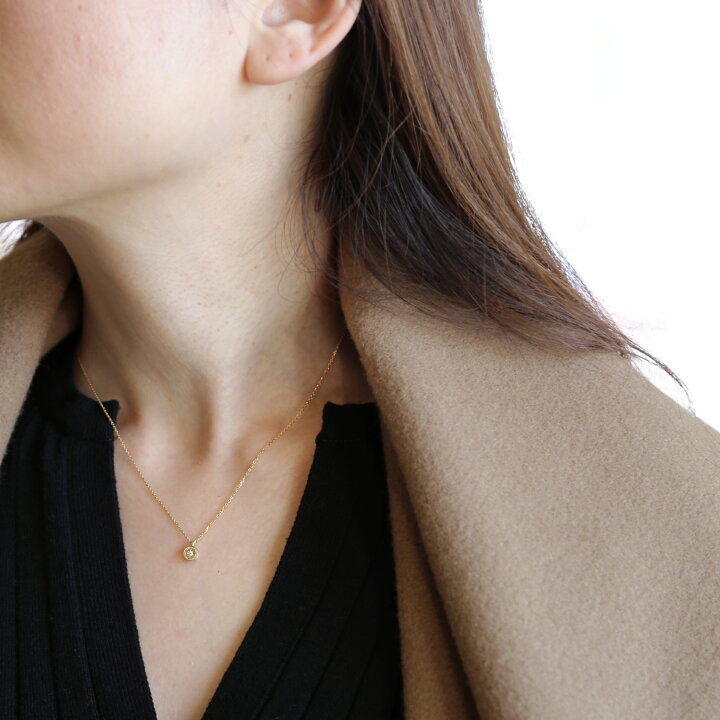 楽天市場】【One Diamond Star Necklace】K10/K18/Pt900 星 モチーフ 