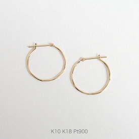 【Torquent Hoop Pierce S】 K10/K18/Pt900 ツイスト 地金 フープピアス ひねり 10金 10k k10 18金 18k k18 pt900 ゴールド ピンクゴールド ホワイトゴールド プラチナ レディース シンプル 両耳 プレゼント ギフト