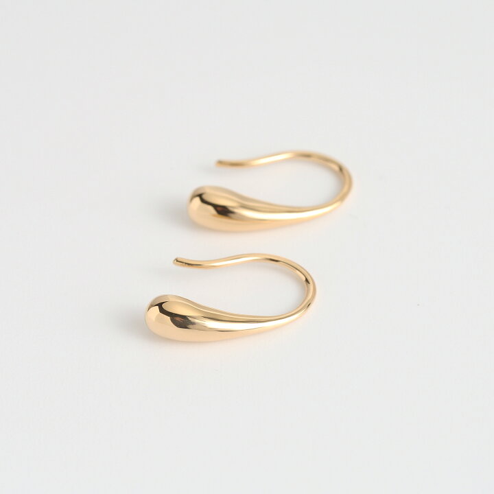楽天市場】【Drop Hook Pierce】 K10/K18/Pt900 雫 モチーフ 地金 