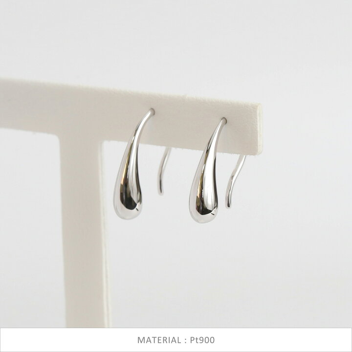 楽天市場】【Drop Hook Pierce】 K10/K18/Pt900 雫 モチーフ 地金 