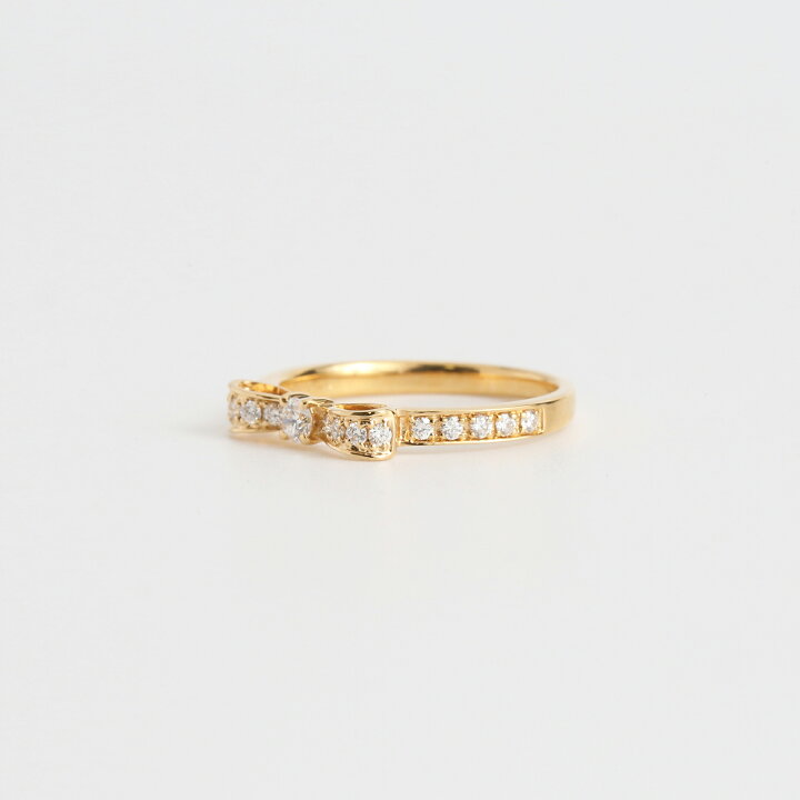 楽天市場】【Ribbon Ring】 K10/K18/Pt900 ダイヤモンド リボン 
