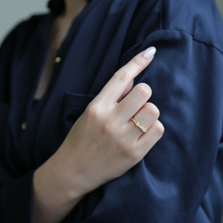 楽天市場】【Ribbon Ring】 K10/K18/Pt900 ダイヤモンド リボン 