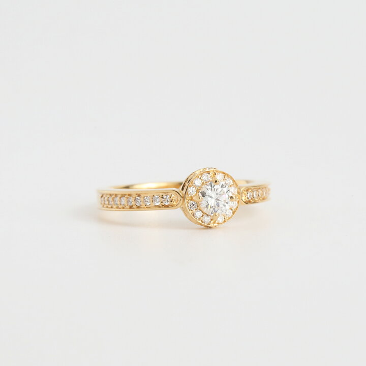 楽天市場】【Fountain Ring】 K10/K18/Pt900 ダイヤモンド ヘイロー 