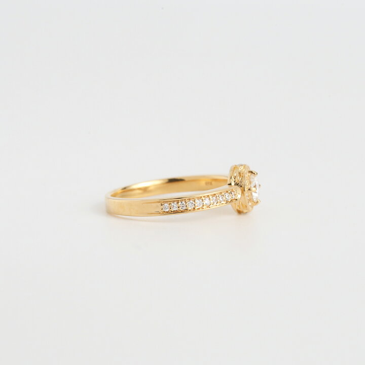 楽天市場】【Fountain Ring】 K10/K18/Pt900 ダイヤモンド ヘイロー 