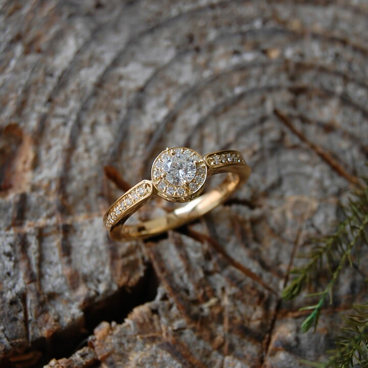 楽天市場】【Fountain Ring】 K10/K18/Pt900 ダイヤモンド 