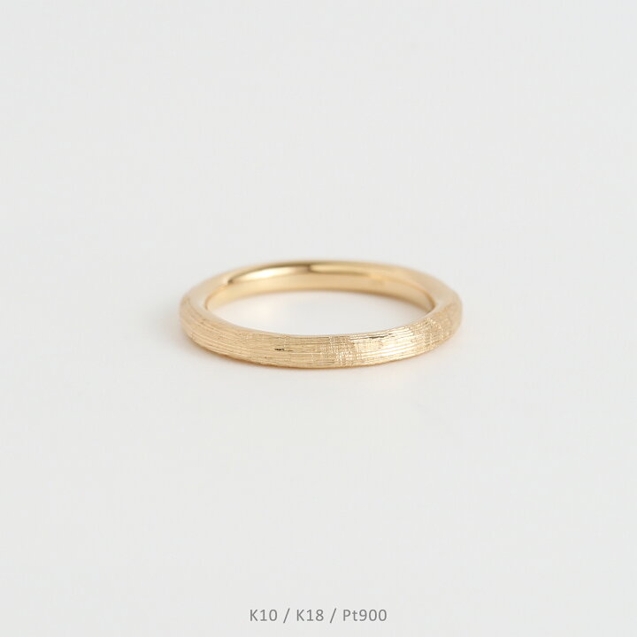 楽天市場】【Valentino Ring S】 K10/K18/Pt900 ヘアライン 地金 