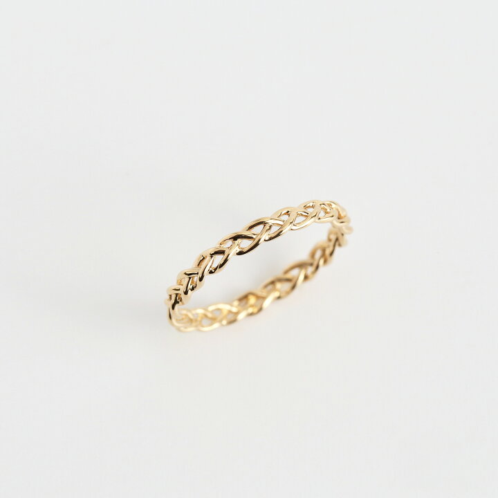 楽天市場】【Lourdes Ring】 K10/K18/Pt900 編み込み モチーフ 地金 