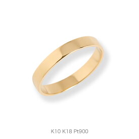 【Nude plate Ring Medium】 K10/K18/Pt900 平打ち 地金 リング 指輪 結婚指輪 マリッジリング ペア レディース 10金 10k k10 18金 18k k18 pt900 ゴールド ピンクゴールド ホワイトゴールド プラチナ シンプル サイズ 号 プレゼント ギフト