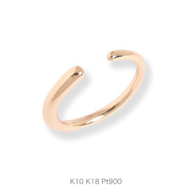 【Asymmetry Fork Ring】 K10/K18/Pt900 フォークリング レディース ゴールド 指輪 k18 18金 18k k10 10金 10k pt900 ピンクゴールド ホワイトゴールド プラチナ シンプル 女性 大人 プレゼント ギフト