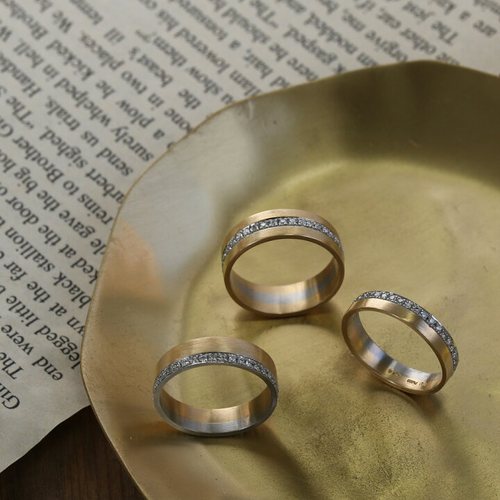 楽天市場】【Eternity Combi Ring / Trois】 Pt900＆K18ゴールド 