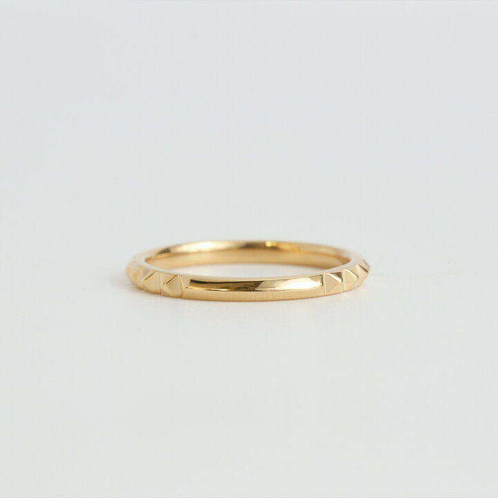 楽天市場】【Stazz Ring type01】 K10/K18/Pt900 スタッズ リング 地金 