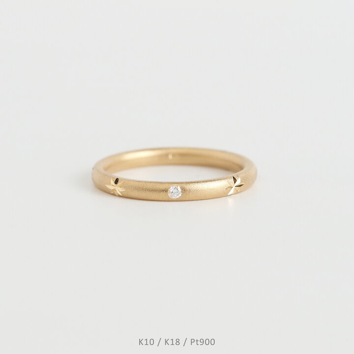 楽天市場】【Eterna Ring】 K10/K18/Pt900 星 モチーフ ダイヤモンド 