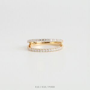 �yDiane Ring type01�z K10/K18/Pt900 �_�C�������h �_�u���A�[�� �����O �w�� 2�A 10�� 10k k10 18�� 18k k18 pt900 �S�[���h �s���N�S�[���h �z���C�g�S�[���h �v���`�i ���f�B�[�X �T�C�Y �� �v���[���g �M
