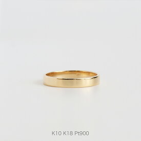 【Nude Plate Ring / Medium】 K10/K18/Pt900 平打ち 地金 リング 指輪 結婚指輪 マリッジリング ペア レディース 10金 10k k10 18金 18k k18 pt900 ゴールド ピンクゴールド ホワイトゴールド プラチナ シンプル サイズ 号 プレゼント ギフト
