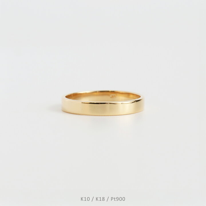 楽天市場】【Nude Plate Ring / Medium】 K10/K18/Pt900 平打ち 地金  