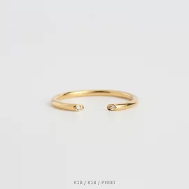 楽天市場】【Nude Plate Ring / Slender】 K10/K18/Pt900 平打ち 地金 