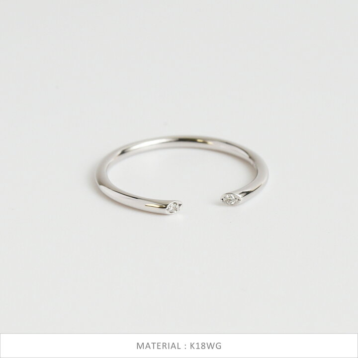 楽天市場】【Eclairer Ring】 K10/K18/Pt900 ダイヤモンド オープン 