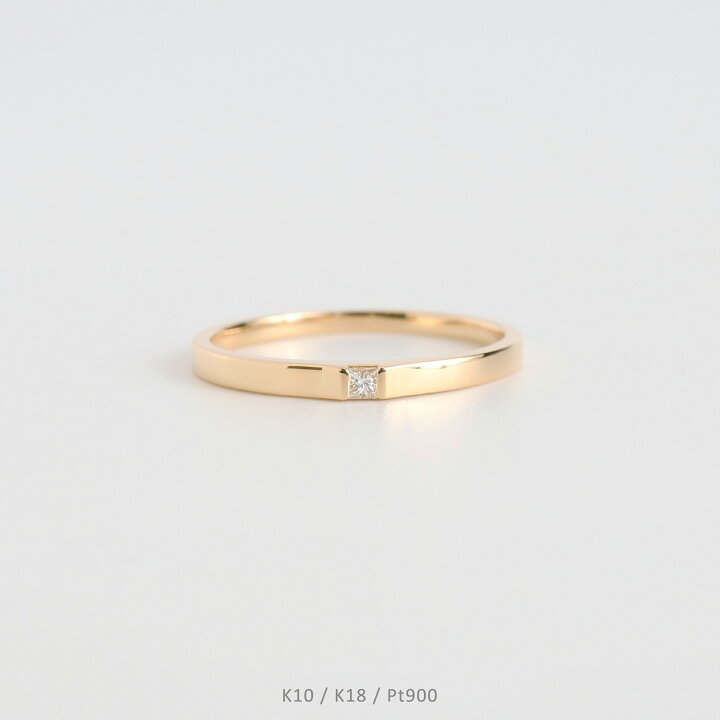 楽天市場】【One Diamond Ring / Princess】 K10/K18/Pt900 一粒 