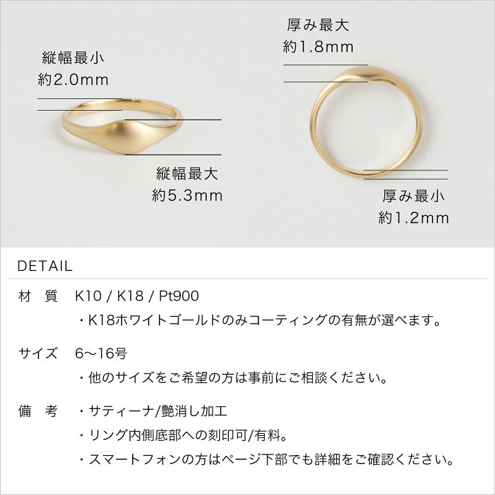 楽天市場】【Fred Ring】 K10/K18/Pt900 つや消し 地金 リング 指輪 10 
