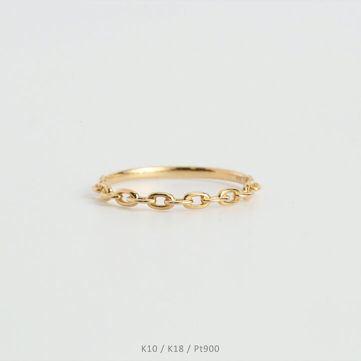 楽天市場】【Kette Ring / Oval】 K10/K18/Pt900 チェーン モチーフ 地 