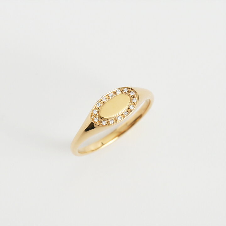 楽天市場】【Signet Ring / Diamond】 K10/K18/Pt900 ダイヤモンド 