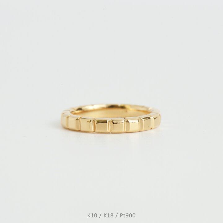 楽天市場】【Gaudi Ring】 K10/K18/Pt900 ブロックリング 地金 指輪 