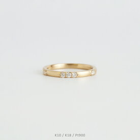 【Moudia Ring】 K10/K18/Pt900 ダイヤモンド 艶消し リング 指輪 10金 10k k10 18金 18k k18 pt900 イエローゴールド ピンクゴールド ホワイトゴールド プラチナ マット 華奢 細身 サイズ 号 プレゼント ギフト