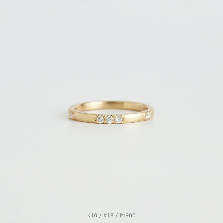 楽天市場】【Moudia Ring】 K10/K18/Pt900 ダイヤモンド 艶消し リング  
