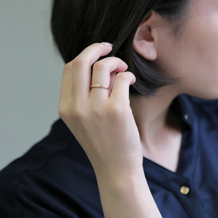 楽天市場】【Moudia Ring】 K10/K18/Pt900 ダイヤモンド 艶消し リング 