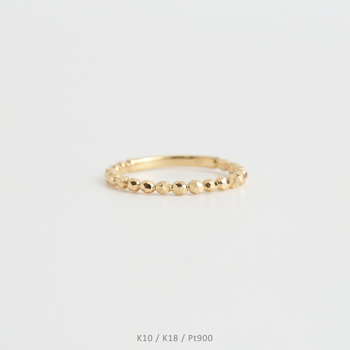 楽天市場】【Amalthea Ring】 K10/K18/Pt900 ミラーカット 地金 リング 