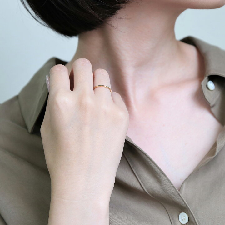 楽天市場】【Nude Ring / middy】 K10/K18/Pt900 シンリング 細身 指輪 