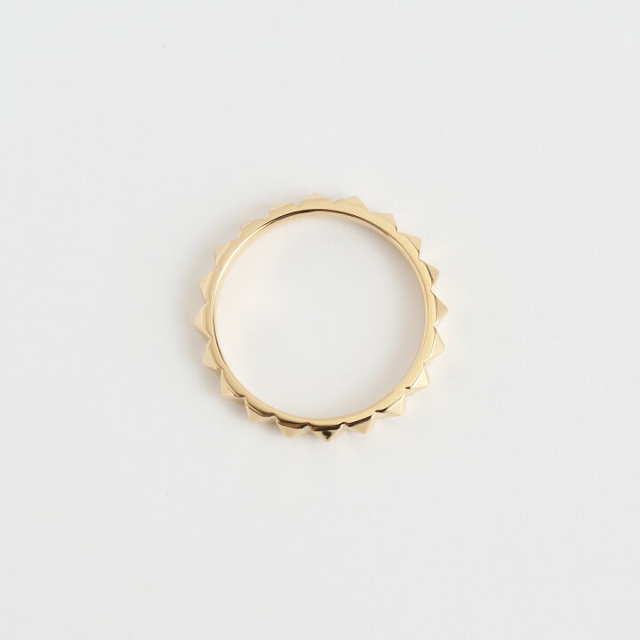 楽天市場】【Stazz Ring type02】 K10/K18/Pt900 一周 スタッズ リング 