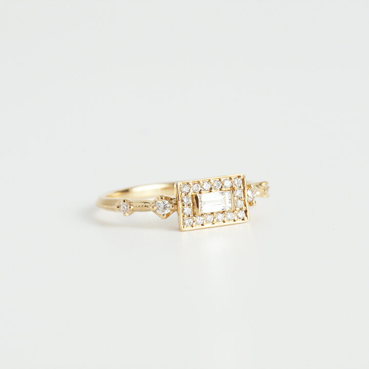 楽天市場】【Allure Ring】 K10/K18/Pt900 バゲットカット 
