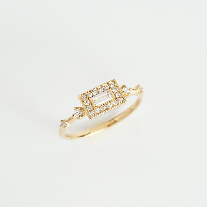 楽天市場】【Allure Ring】 K10/K18/Pt900 バゲットカット 