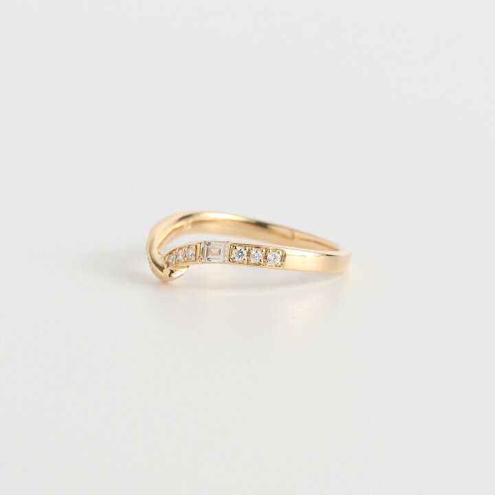 楽天市場】【Diamond Ribbon Ring / Baguette】 K10/K18/Pt900 
