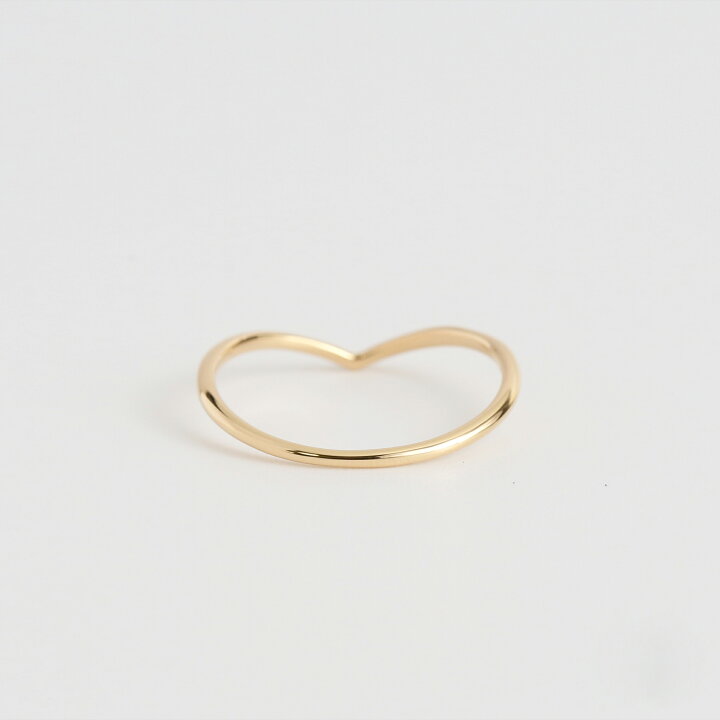 楽天市場】【Radille Ring】 K10/K18/Pt900 Vライン 地金 リング 指輪 