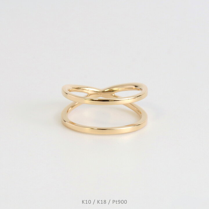 楽天市場】【Eternal Ring】 K10/K18/Pt900 2ウェイ クロス リング  