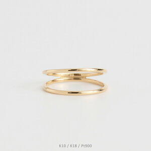 �yAthena Ring�z K10/K18/Pt900 �_�u�����C�� �n�� �����O �w�� 2�A k18 18�� 18k k10 10�� 10k Pt900 �C�G���[�S�[���h �s���N�S�[���h �z���C�g�S�[���h �v���`�i ���f�B�[�X �V���v�� �� �v���[���g �M�t