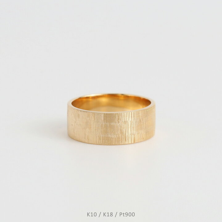 楽天市場】【Tree Ring / X Wide】 K10/K18/Pt900 平打ち ヘアライン 