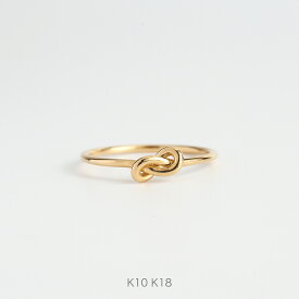 【KNOT Ring】 K10/K18/Pt900 リング 結び目 ゴールド ホワイトゴールド ピンクゴールド 指輪 k18 18金 18k k10 10金 10k 女性 大人 プレゼント ギフト