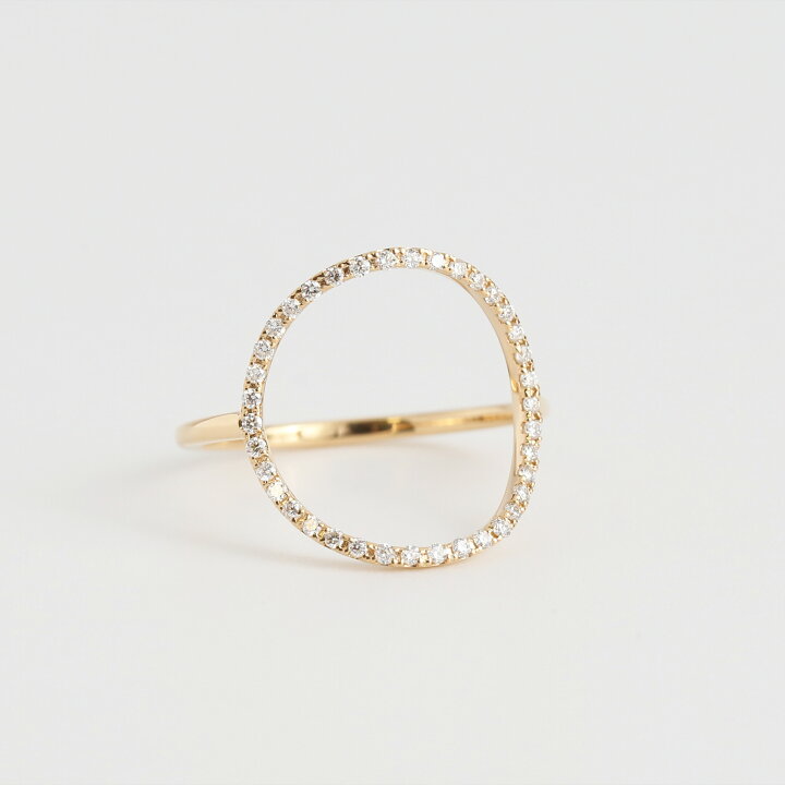 楽天市場】【Circle Diamond Ring】 K10/K18/Pt900 ダイヤモンド 