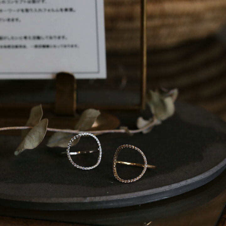 楽天市場】【Circle Diamond Ring】 K10/K18/Pt900 ダイヤモンド 