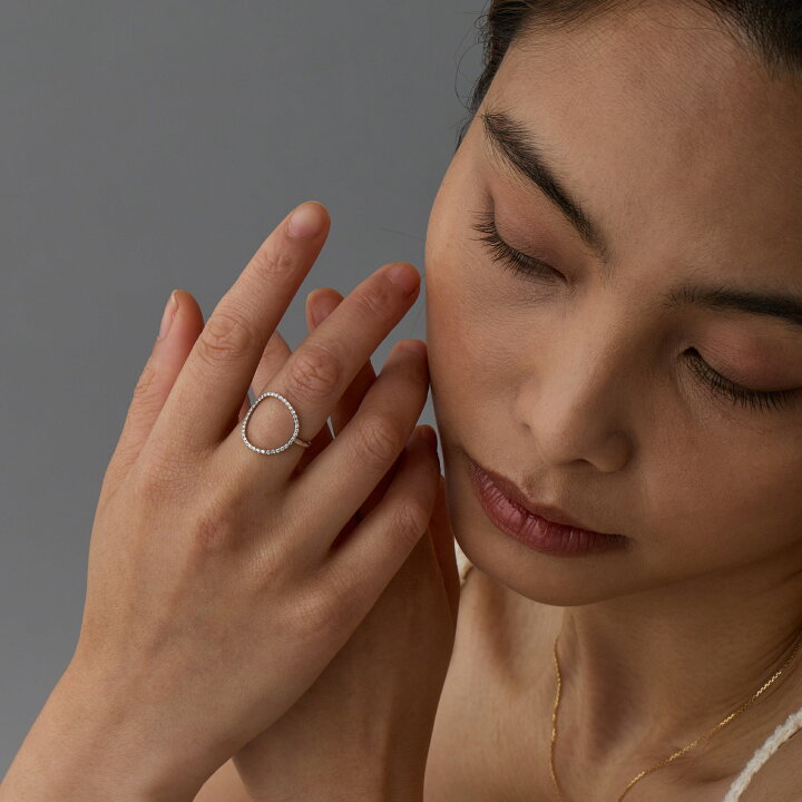楽天市場】【Circle Diamond Ring】 K10/K18/Pt900 ダイヤモンド  