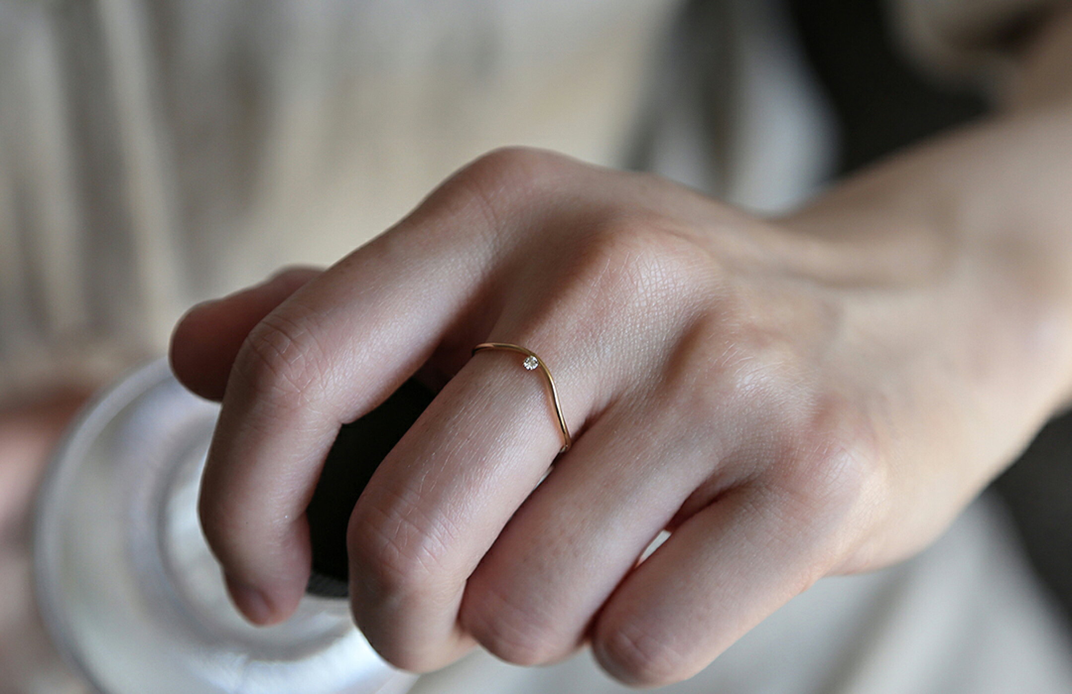 お試し価格の一粒ダイヤモンドリング