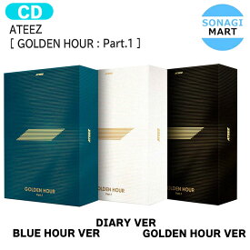 送料無料 ATEEZ [ GOLDEN HOUR : Part.1 ] 3種選択 10th Mini Album / エイティーズ アチズ アルバム / 韓国音楽チャート反映 KPOP / 1次予約
