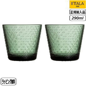 【SS最大10％OFFクーポン】【正規取扱店】イッタラ iittala ツンドラ タンブラー 290ml 2個セット パイングリーン 1070607 Tundra 北欧 フィンランド